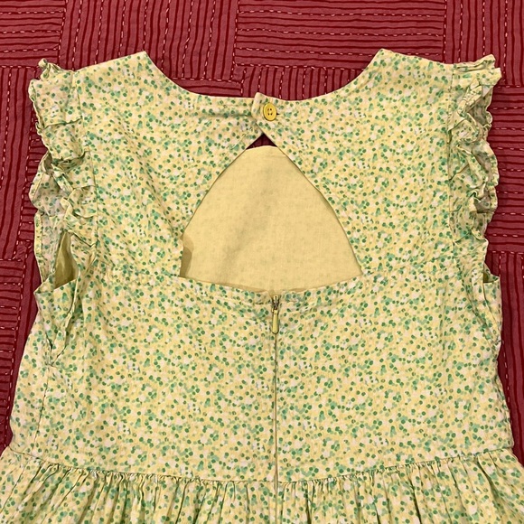 Gap girls size small / 6-7 years Charming Green summer Dress with inner lining - Picture 6 of 12